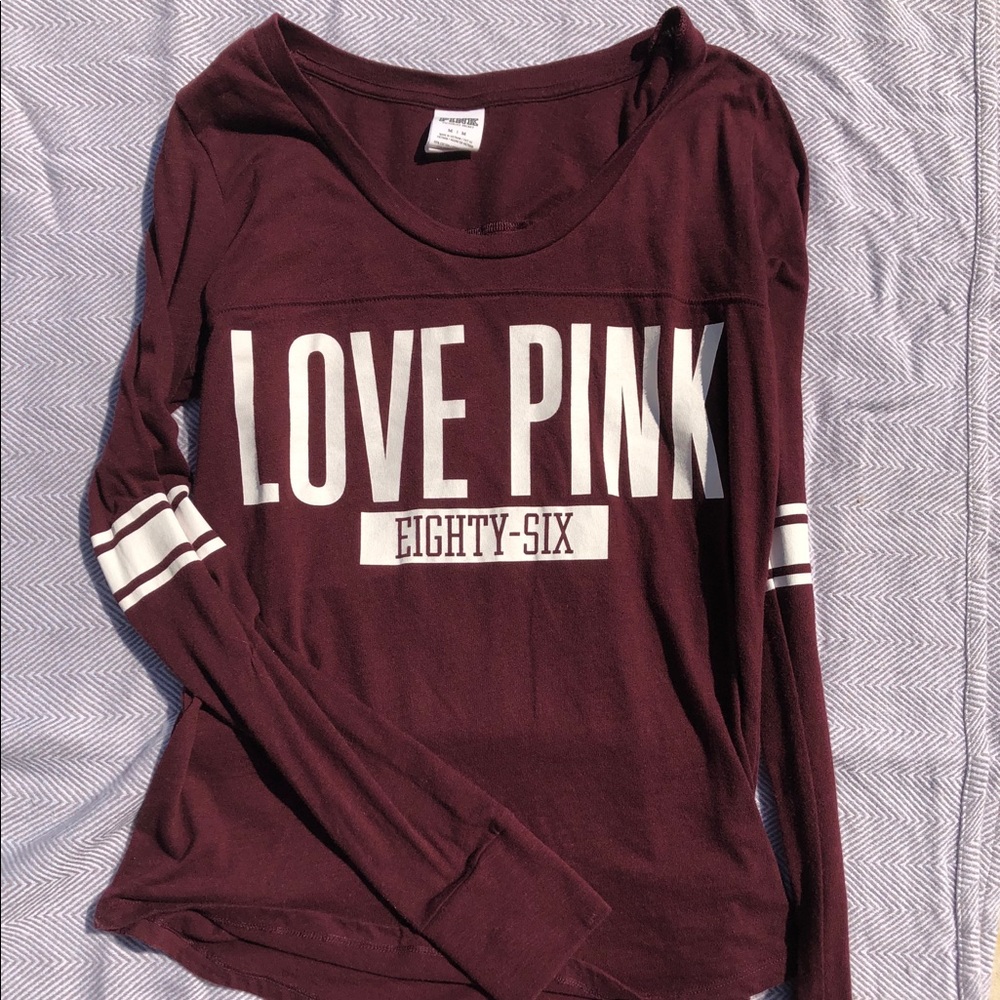 VS Pink Long Sleeve Top